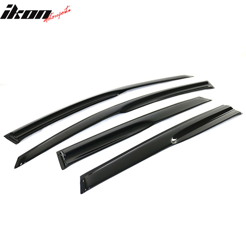 2007-2011 Honda CRV Acrylic 4PC Window Visors Tape On Rain Guard