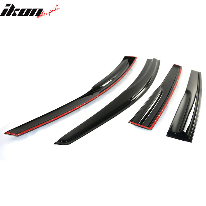 2007-2011 Honda CRV Acrylic 4PC Window Visors Tape On Rain Guard