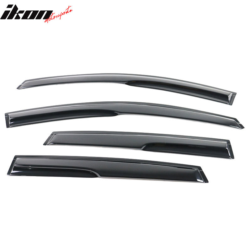 2012-2016 Honda CRV Acrylic 4PC Window Visors Tape On Rain Guard