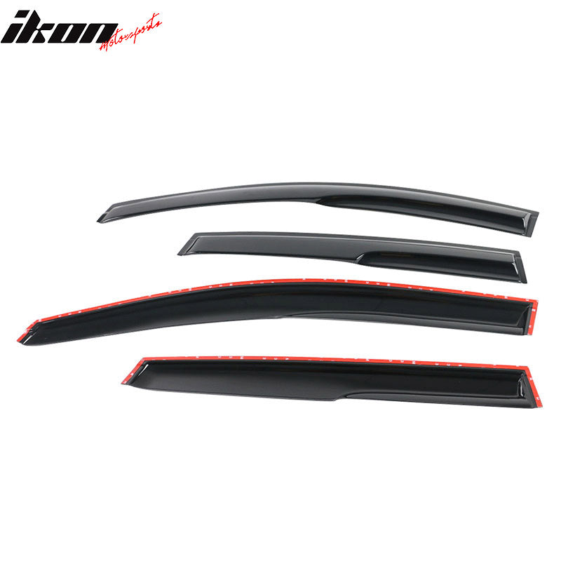 2012-2016 Honda CRV Acrylic 4PC Window Visors Tape On Rain Guard