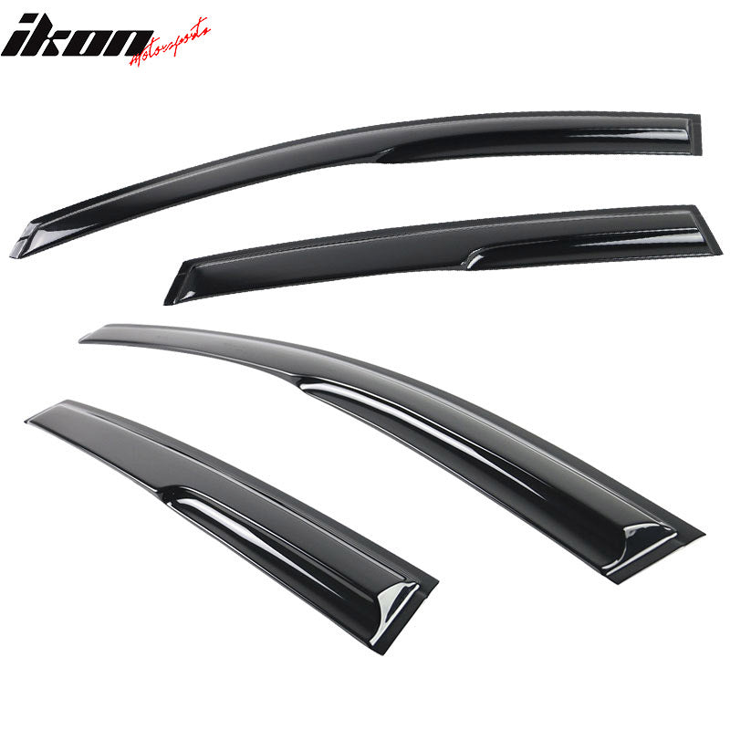 2012-2016 Honda CRV Acrylic 4PC Window Visors Tape On Rain Guard