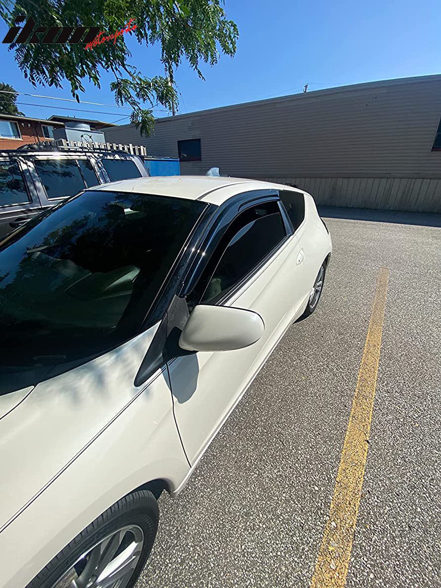 2011-2016 Honda CR-Z Acrylic 4PC Window Visors Tape On Rain Guard
