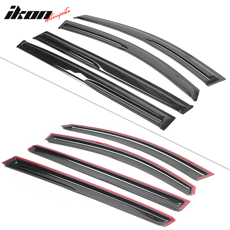 2011-2016 Kia Sportage SL Mugen Style Window Visors Set Acrylic