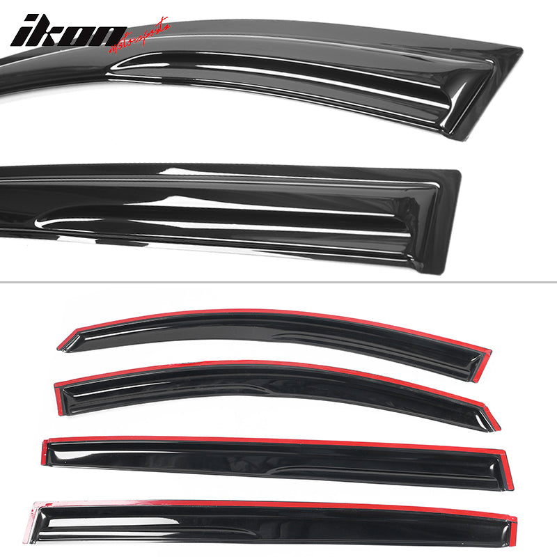 2011-2016 Kia Sportage SL Mugen Style Window Visors Set Acrylic