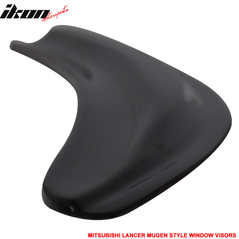 2008-2017 Mitsubishi Lancer EVO Window VisorsAcrylic 4PC