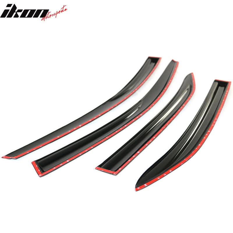 2007-2011 Toyota Camry Acrylic 4PC Window Visors Tape On Rain Guard