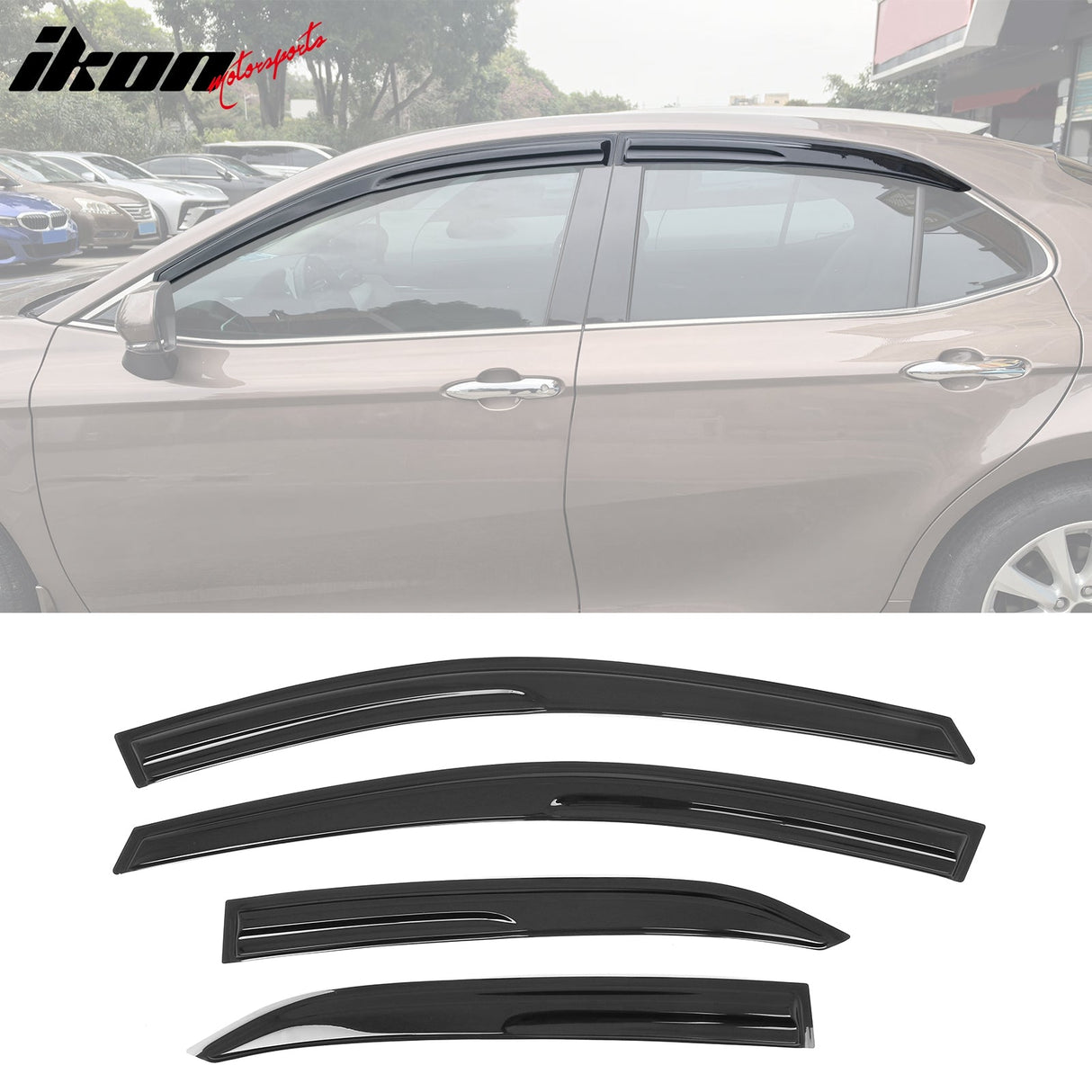2018-2024 Toyota Camry Mugen V2 Style Tape on Window Visors Guards