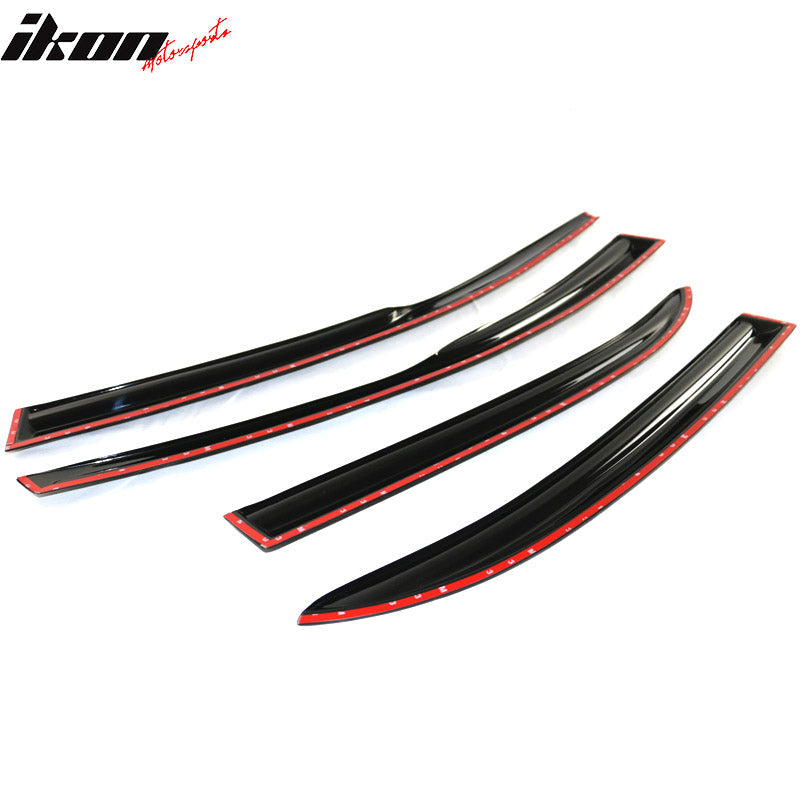 2003-2008 Toyota Corolla Sedan 4-Door Window Visor Guard Acrylic 4PC