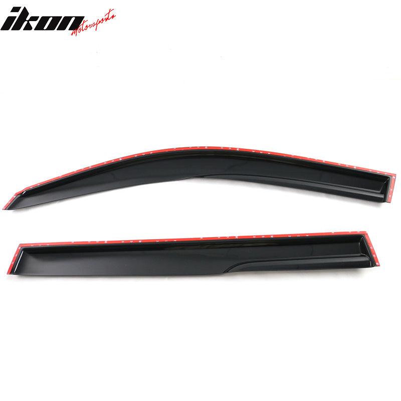 2008-2013 Toyota Highlander Acrylic 4PC Window Visors Tape On Guard