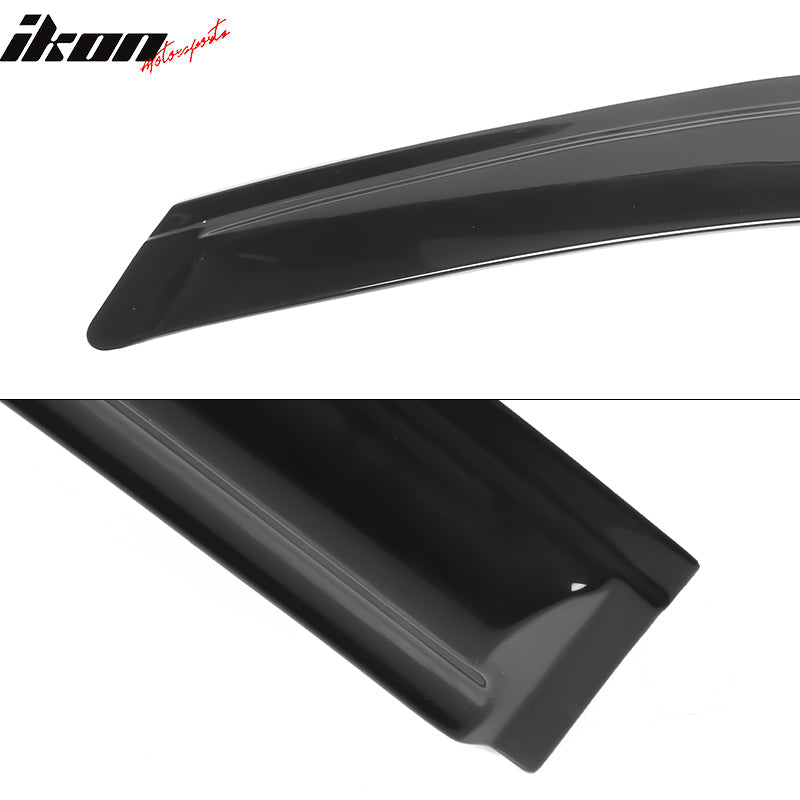 2020-2024 Toyota Highlander PC Side Window Visors w/ Chrome Trim 4PCS