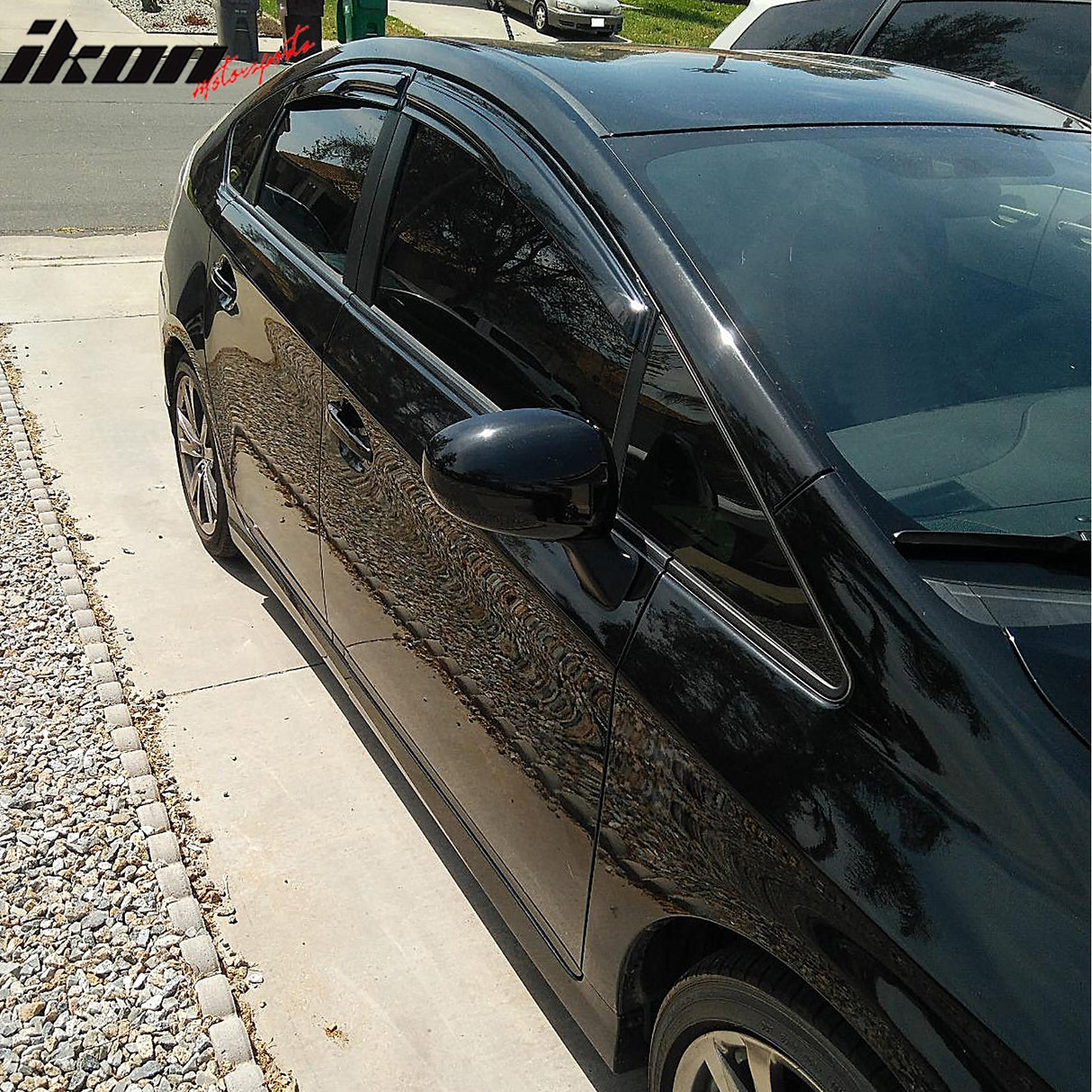 2010-2015 Toyota Prius Mugen Style Smoke Tinted Window Visor Acrylic