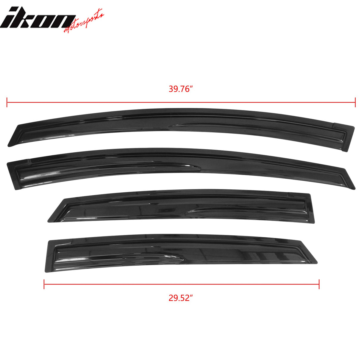 2010-2015 Toyota Prius Mugen Style Smoke Tinted Window Visor Acrylic