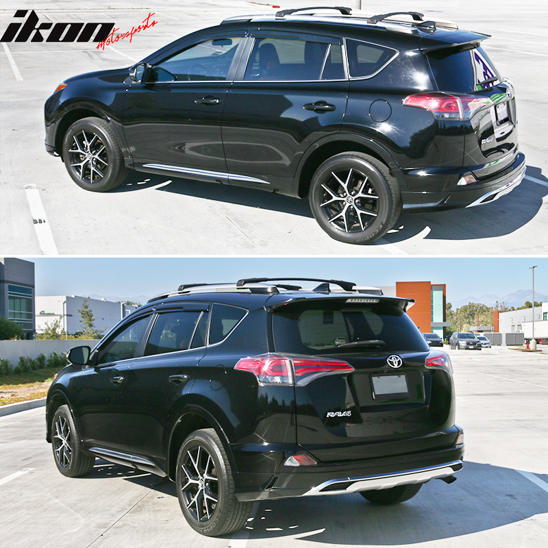 2013-2018 Toyota RAV4 Acrylic 4PC Window Visors Tape On Rain Guard