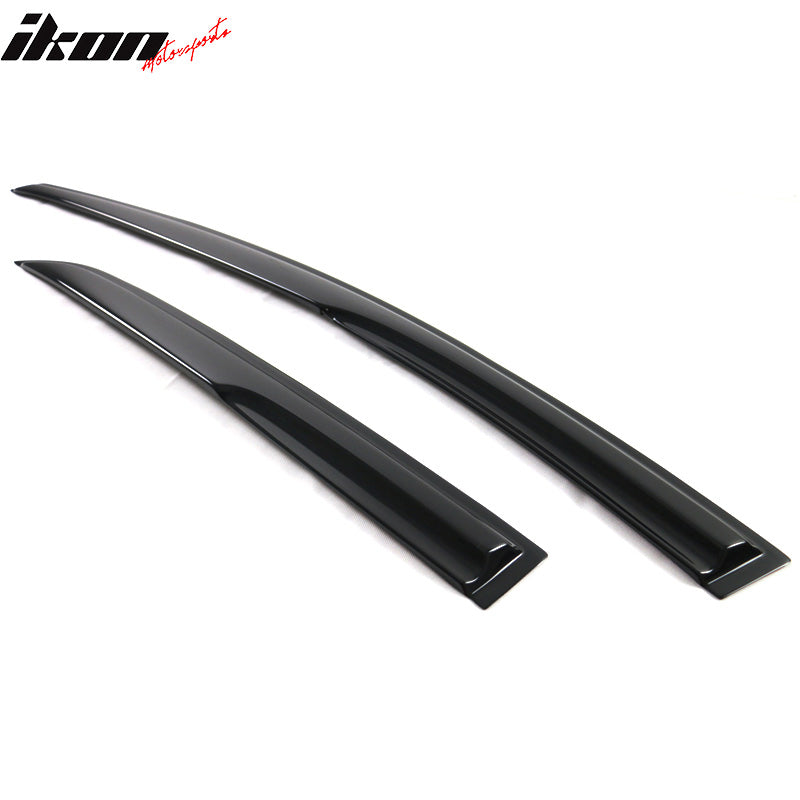 2007-2013 Toyota Yaris Window Visors Mugen Style Smoke Tinted Acrylic