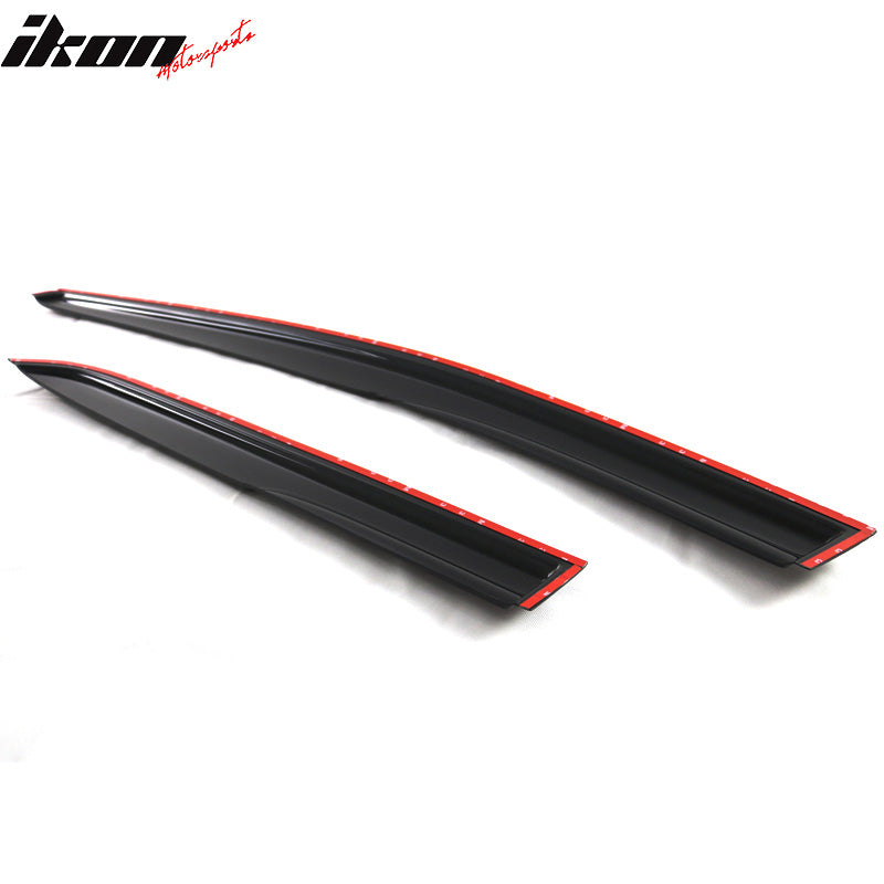 2007-2013 Toyota Yaris Window Visors Mugen Style Smoke Tinted Acrylic
