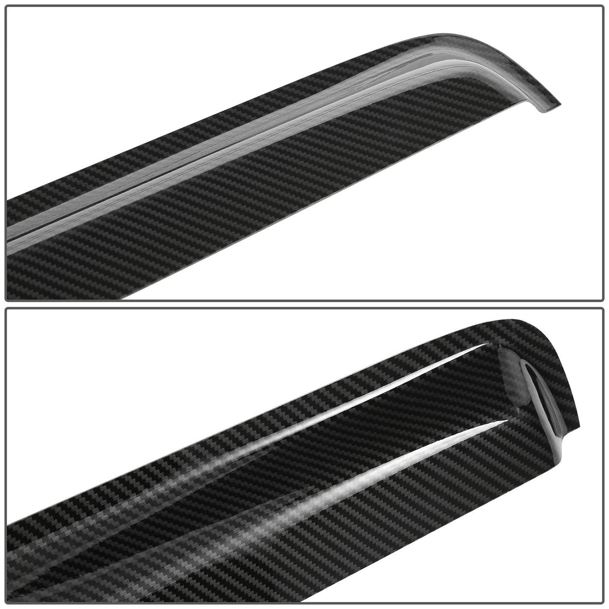 02-09 Dodge Ram Carbon Fiber Style Window Visors Crew Cab 4pc
