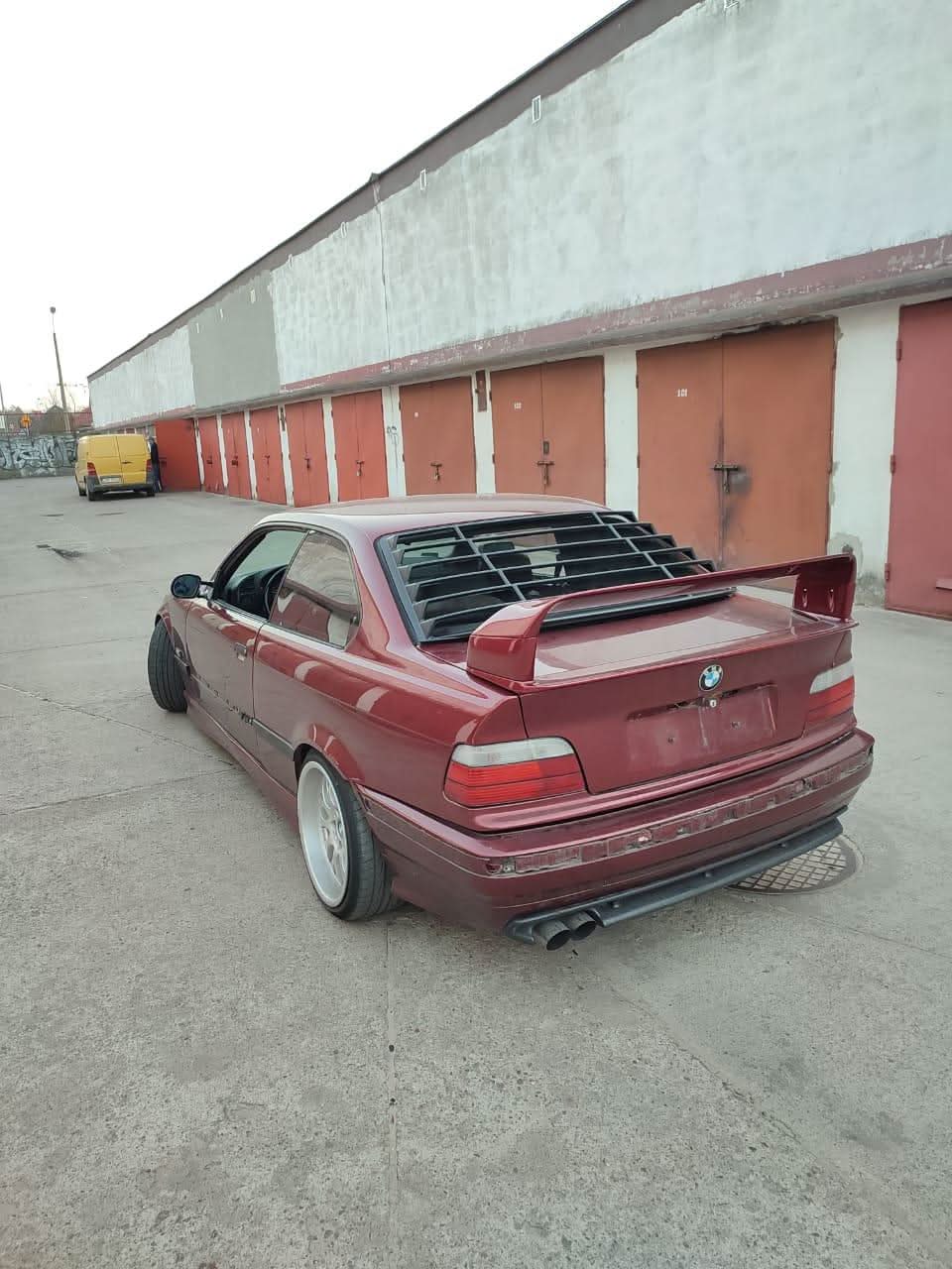 BMW E36 Coupe Series 3 Black Back Windshield Louvers (1992 - 1999) - K2 Industries