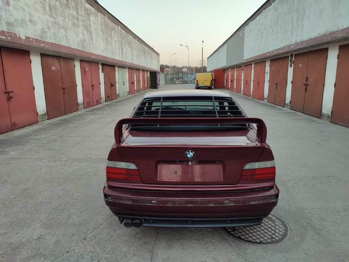 BMW E36 Coupe Series 3 Black Back Windshield Louvers (1992 - 1999) - K2 Industries