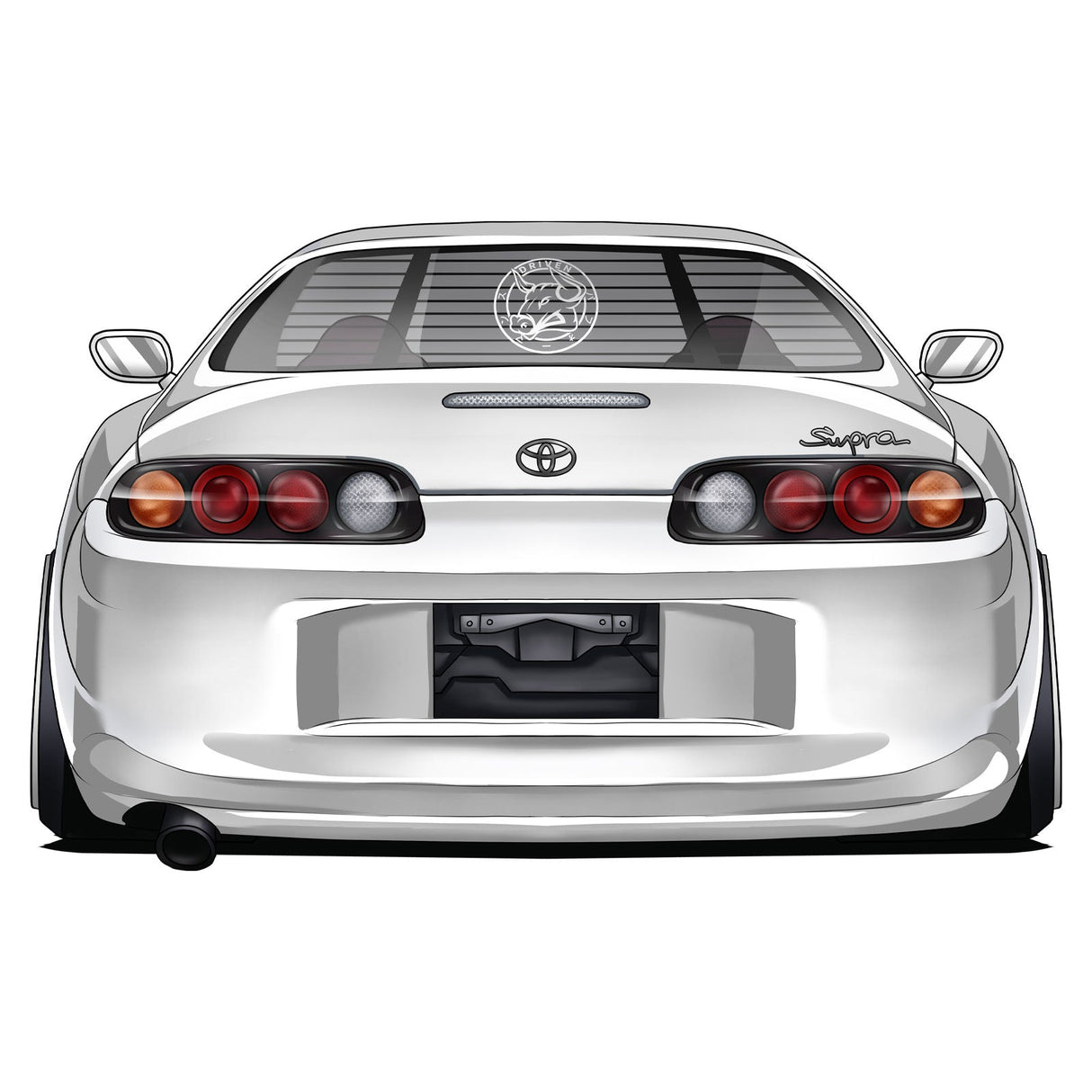 Bull Boost Driven Vinyl Window Sticker - XL Slap