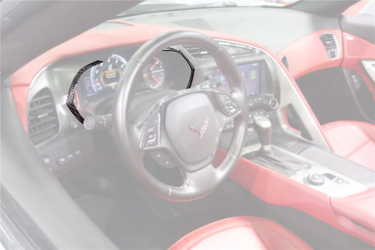 DarwinPRO 2013-2019 Corvette C7 Z06 Grandsport Dry Carbon Fiber Interior Dashboard Panel Decor Cover Trim