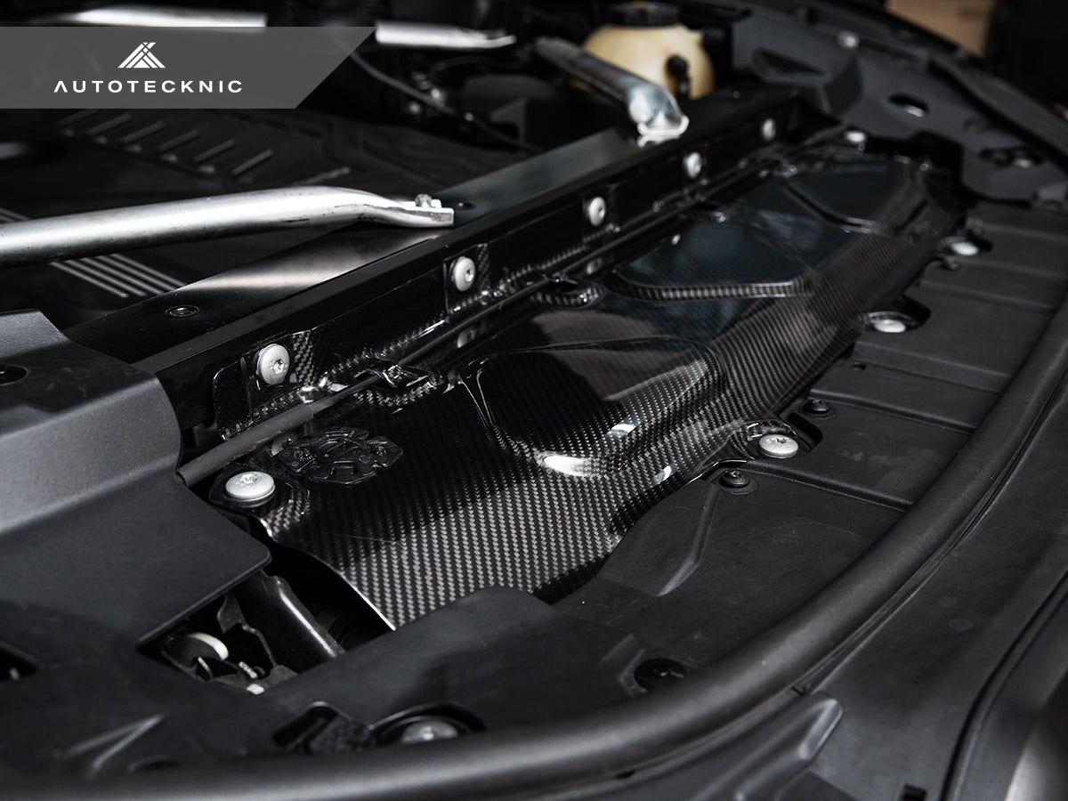 AutoTecknic Dry Carbon Fiber Cooling Shroud - BMW F95 X5M | F96 X6M | G09 XM