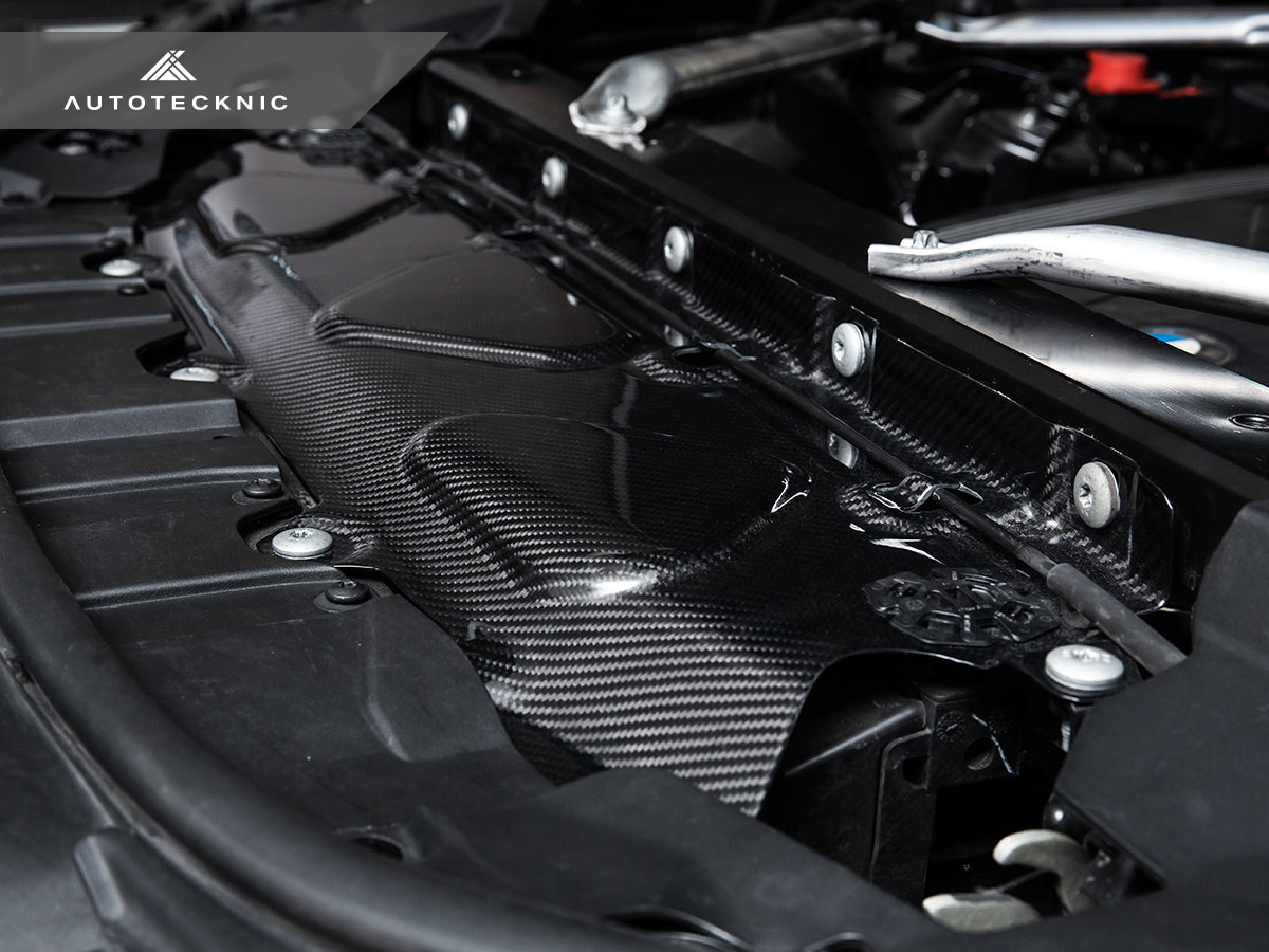 AutoTecknic Dry Carbon Fiber Cooling Shroud - BMW F95 X5M | F96 X6M | G09 XM