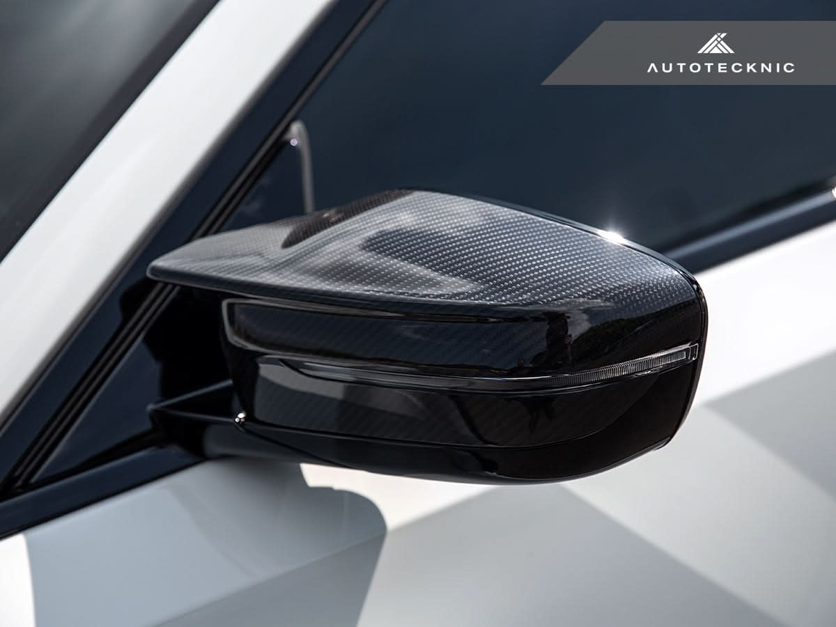 AutoTecknic Dry Carbon Fiber Mirror Covers - BMW G87 M2