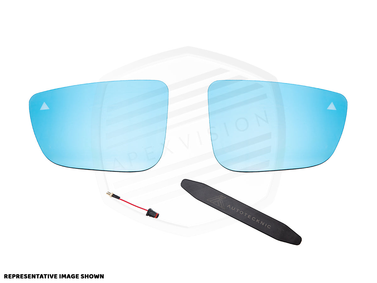ApexVision Blue Tinted Side View Mirror Glass Set - Nissan R35 GTR