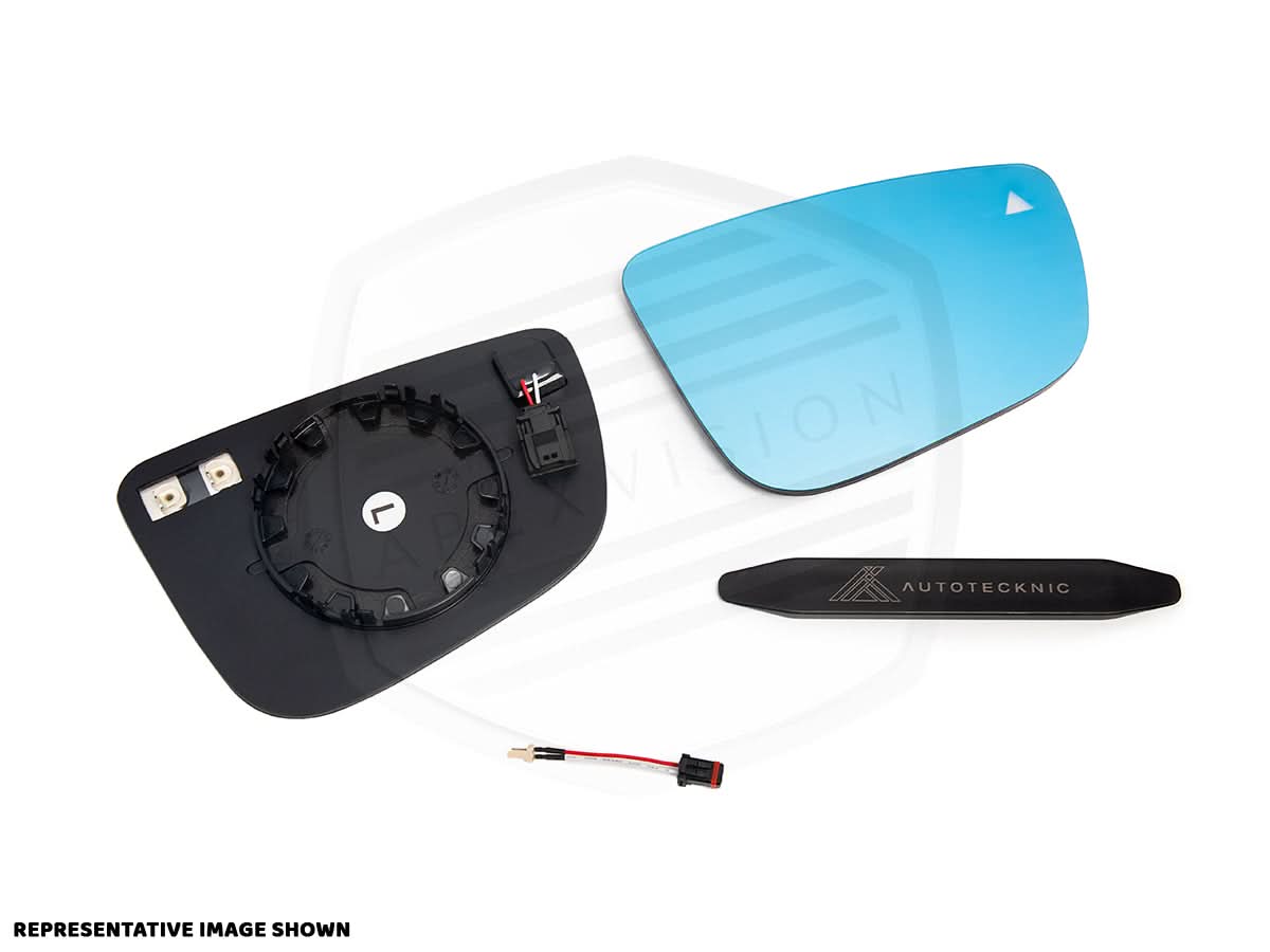 ApexVision Blue Tinted Side View Mirror Glass Set - E82 1M
