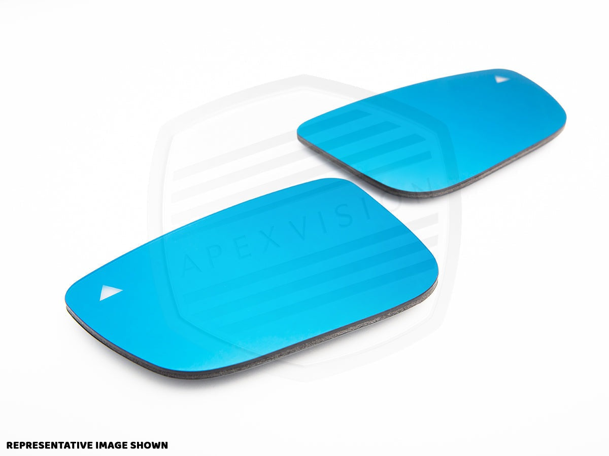 ApexVision Blue Tinted Side View Mirror Glass Set - F87 M2