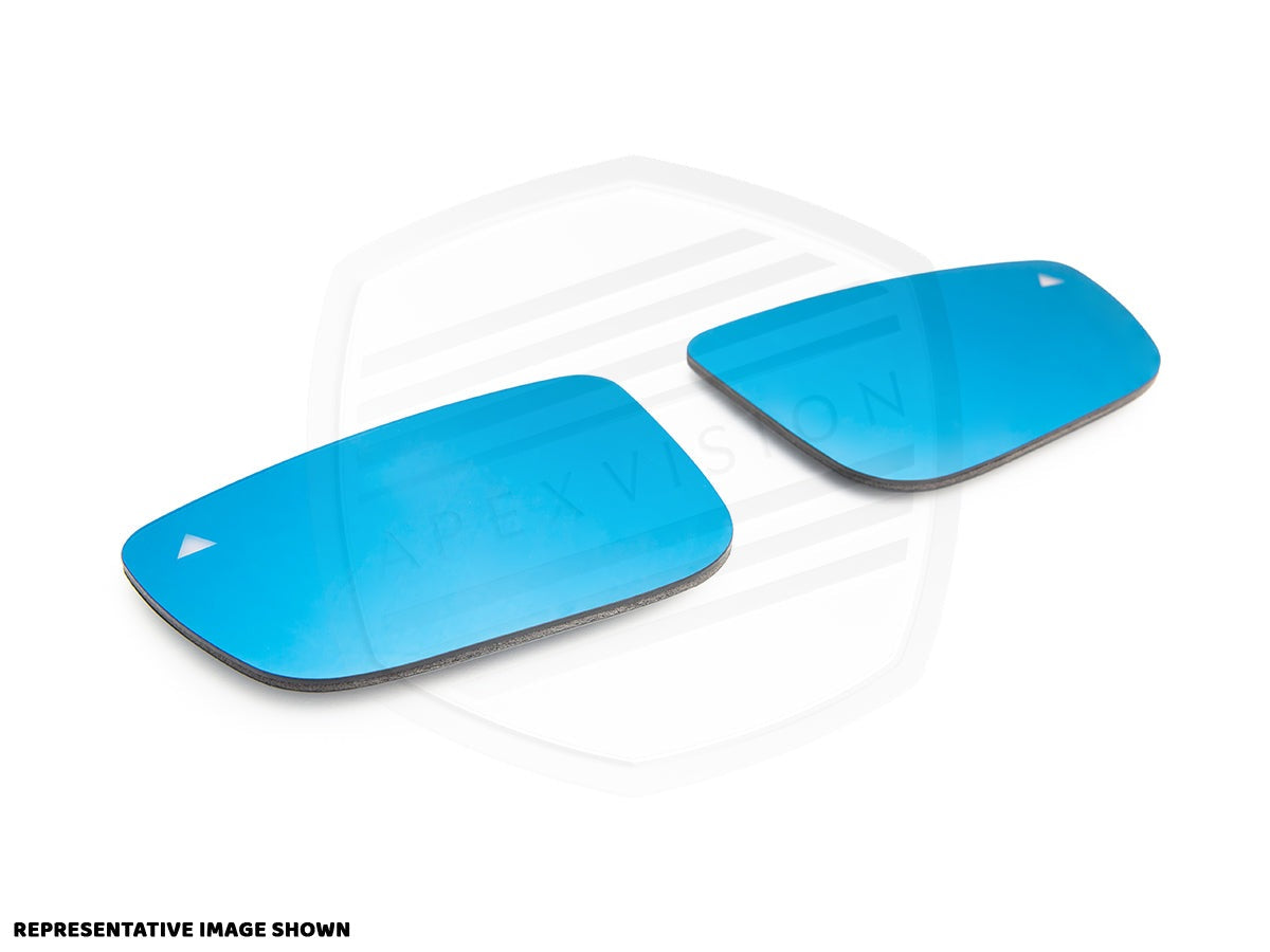 ApexVision Blue Tinted Side View Mirror Glass Set - E82 1M