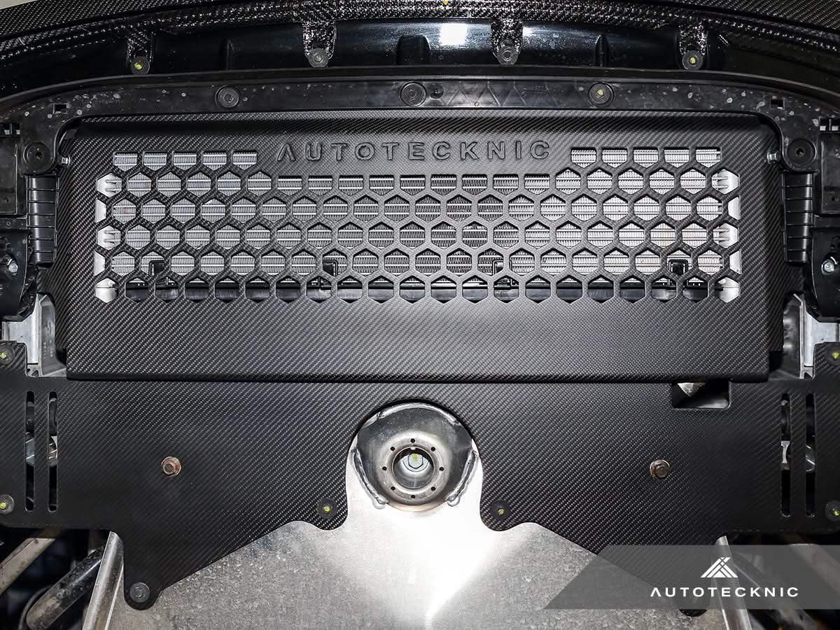 AutoTecknic Dry Carbon Oil Cooler Guard - BMW G87 M2 | G80 M3 | G82/ G83 M4
