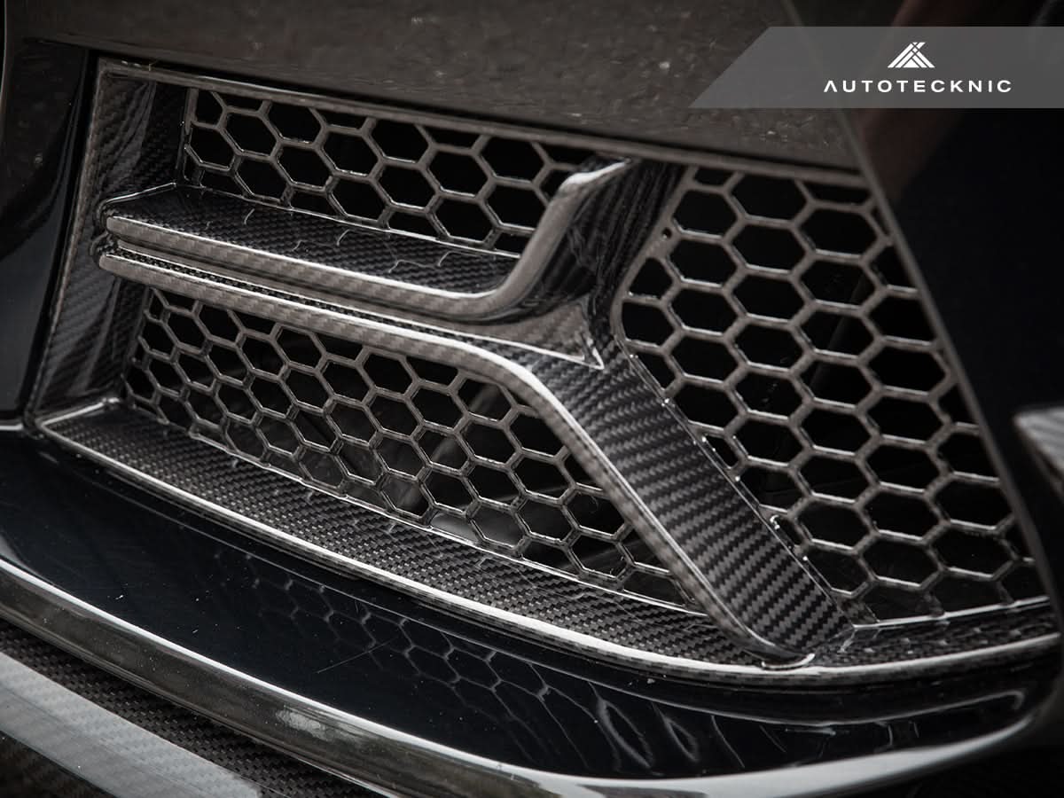 AutoTecknic Dry Carbon Corsa Front Bumper Lower Vent Set - BMW G80 M3 | G82/ G83 M4