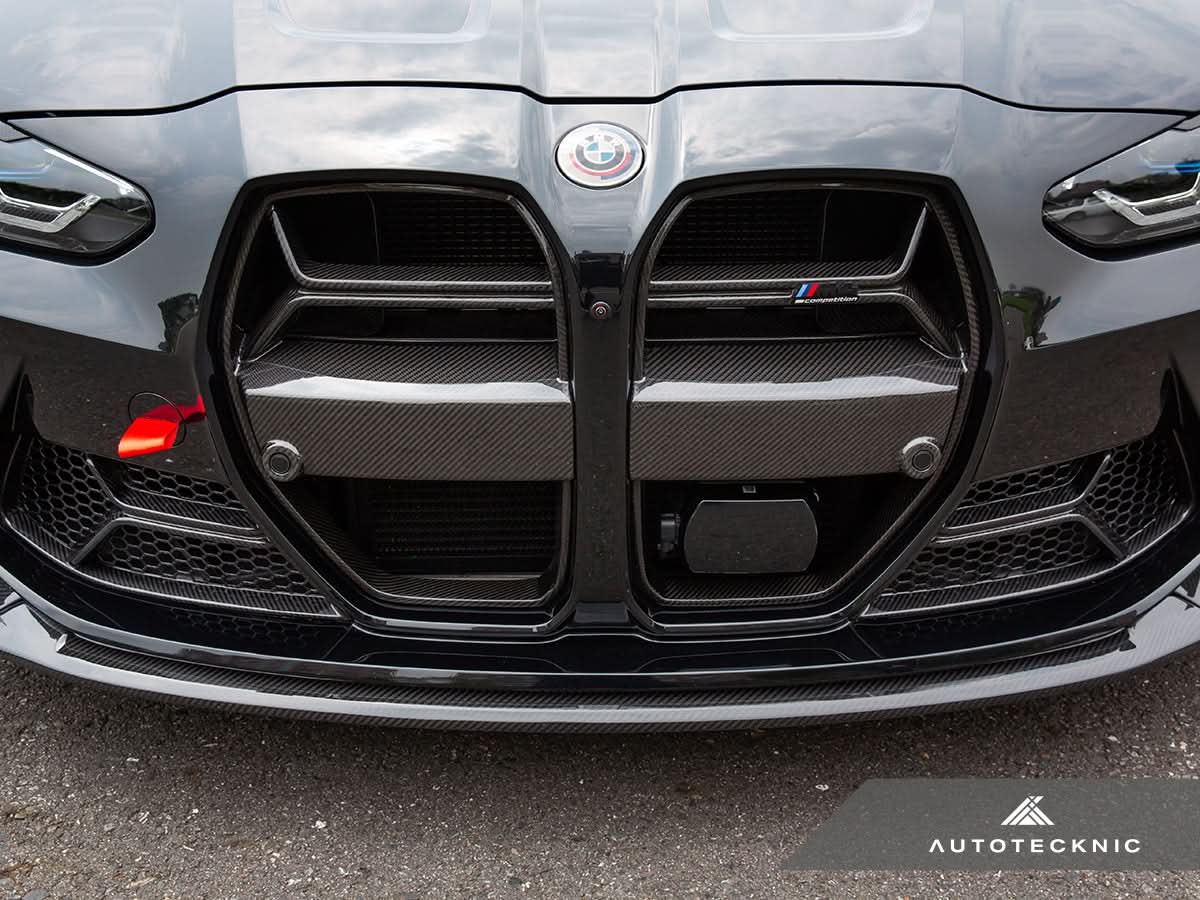AutoTecknic Dry Carbon Corsa Front Bumper Lower Vent Set - BMW G80 M3 | G82/ G83 M4