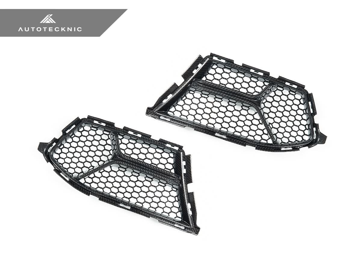 AutoTecknic Dry Carbon Corsa Front Bumper Lower Vent Set - BMW G80 M3 | G82/ G83 M4