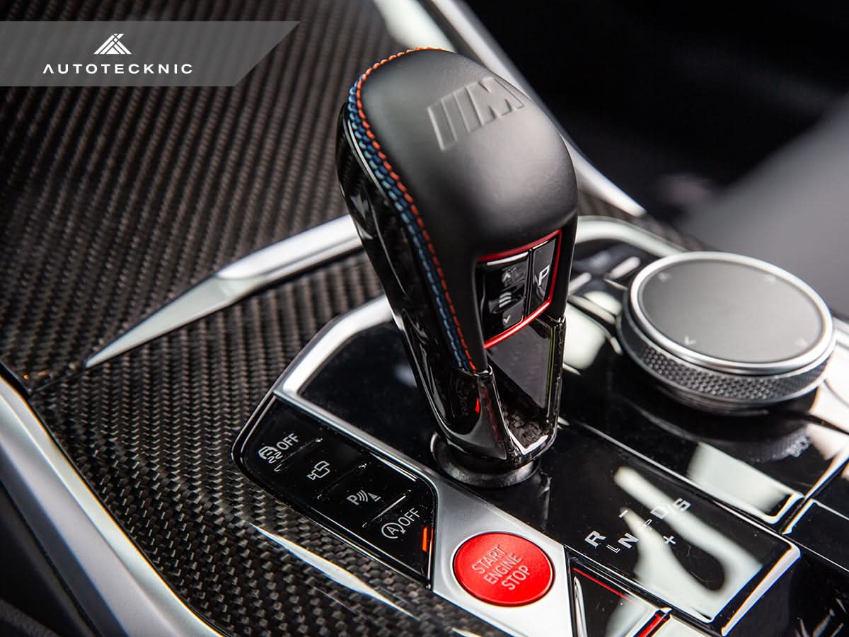 AutoTecknic Dry Carbon Gear Selector Cover - BMW F95 X5M | F96 X6M