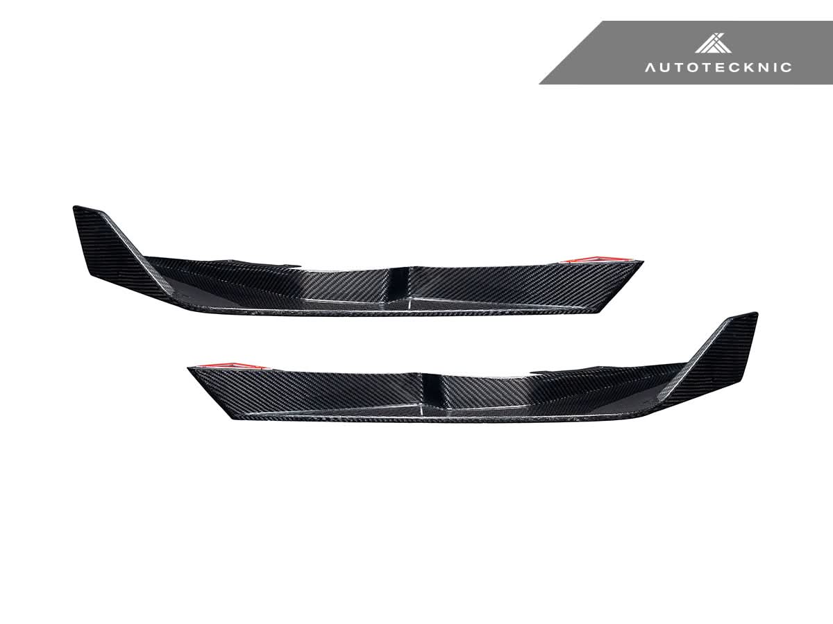 AutoTecknic Dry Carbon Rear Splitter Set - BMW G87 M2