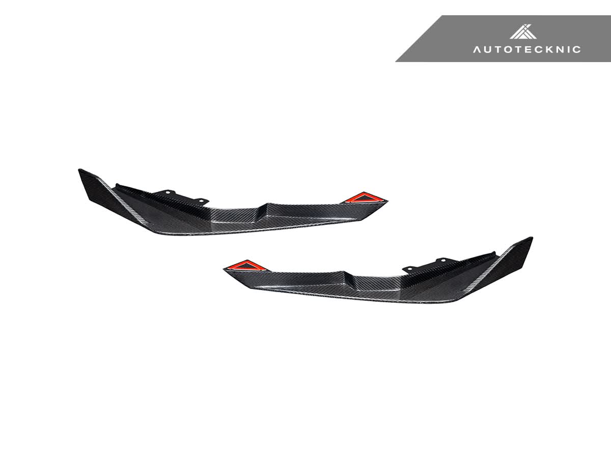 AutoTecknic Dry Carbon Rear Splitter Set - BMW G87 M2