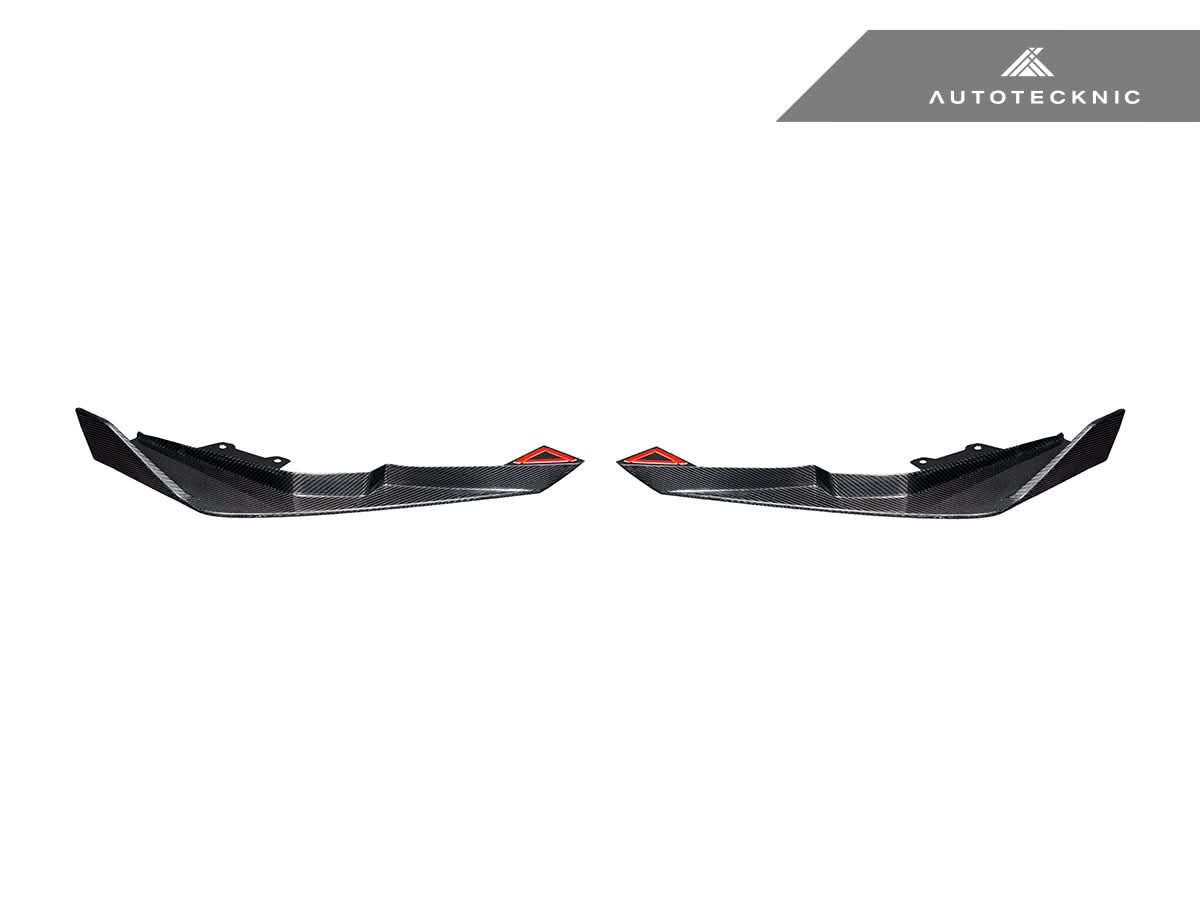 AutoTecknic Dry Carbon Rear Splitter Set - BMW G87 M2