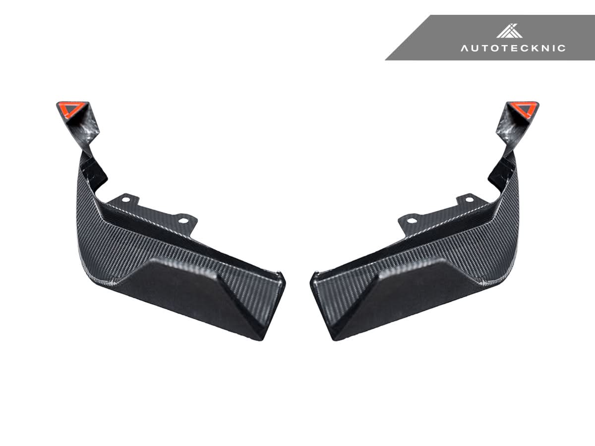 AutoTecknic Dry Carbon Rear Splitter Set - BMW G87 M2