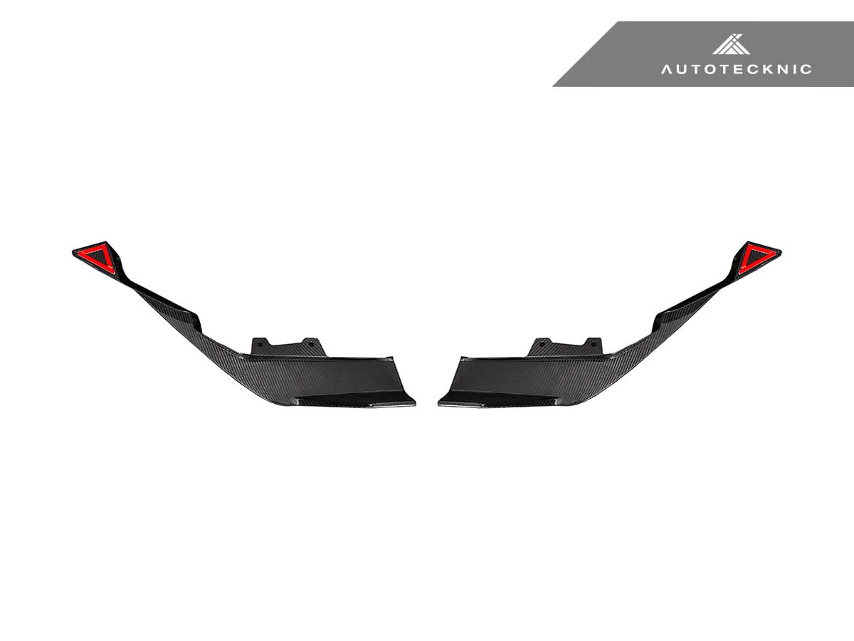 AutoTecknic Dry Carbon Rear Splitter Set - BMW G87 M2