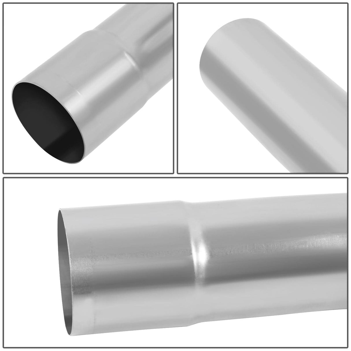 3.0" Mild Steel DIY Custom Exhaust Pipes - 8 Piece Kit