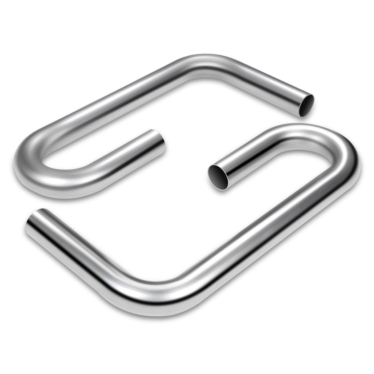 2" to 2.15" Flared 90 Degree L-Bend Exhaust Pipe Tubing Mild Steel