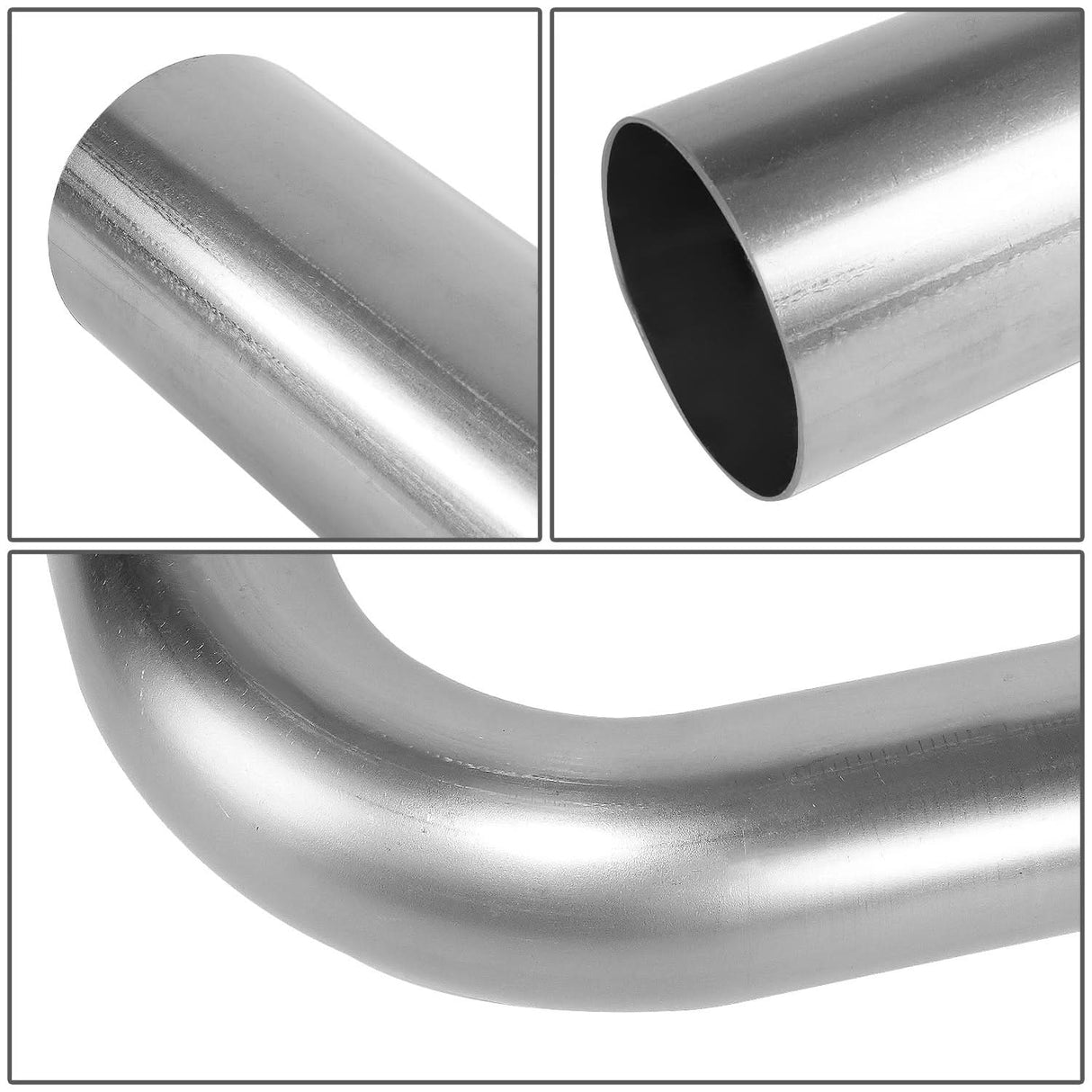 2.5" 90 Degree L-Bend Exhaust Pipe Tubing Stainless Steel