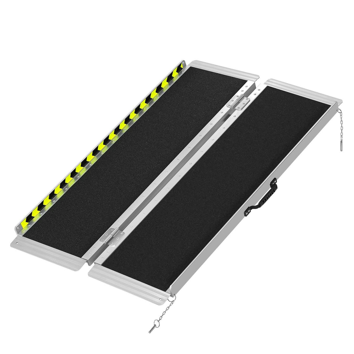 Aluminum Wheelchair Ramp 29" W x 4' L x 2" H Extended - Metallic/Black