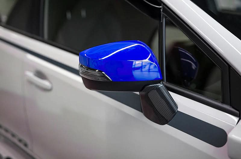 OLM OE Style Mirror Cover with Turn Signal Cutout - Ice Silver Metallic - 2015-2021 Subaru WRX / STI / 2015-2017 Crosstrek