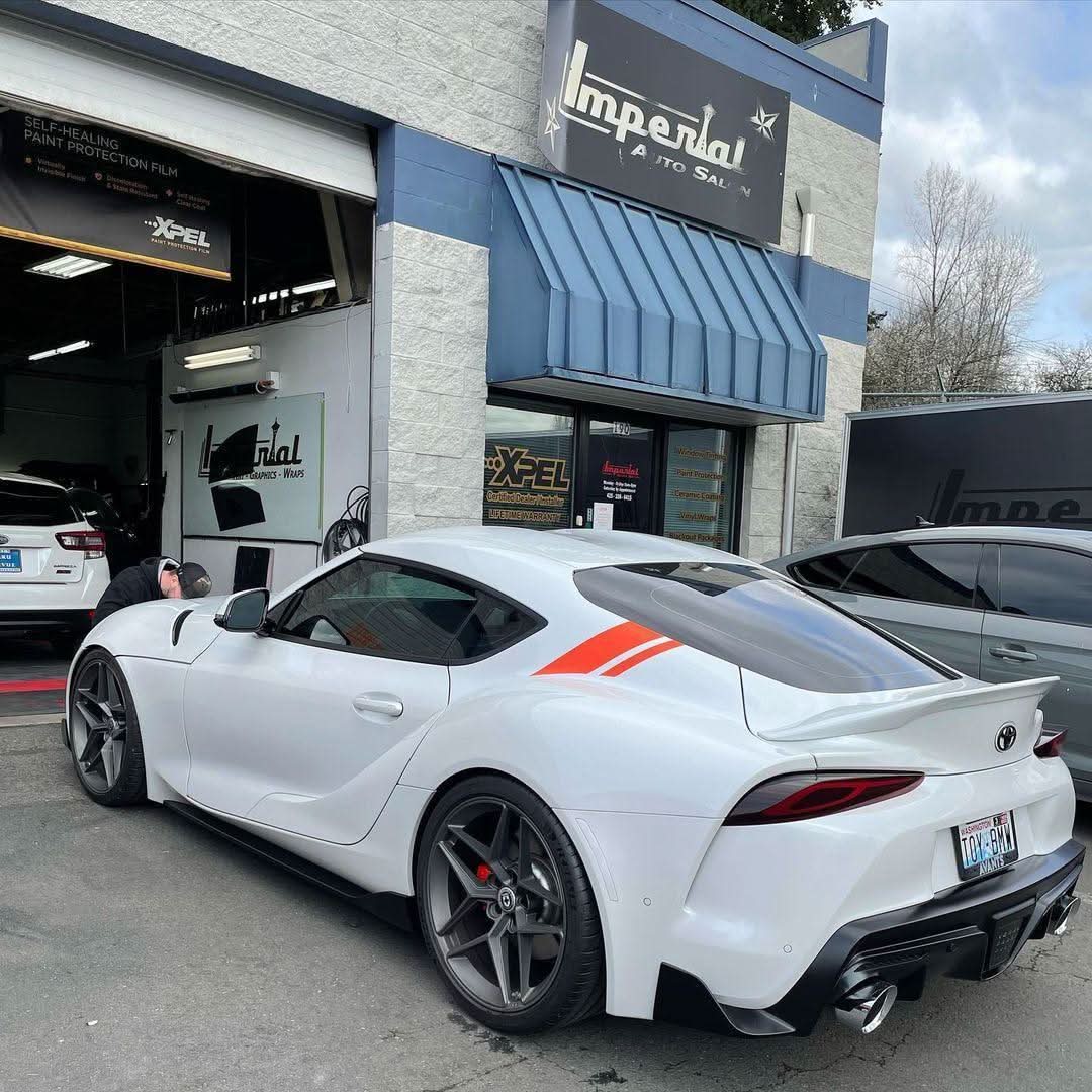 A91 Style Supra Rear Decklid Stripes - 2020+ Supra