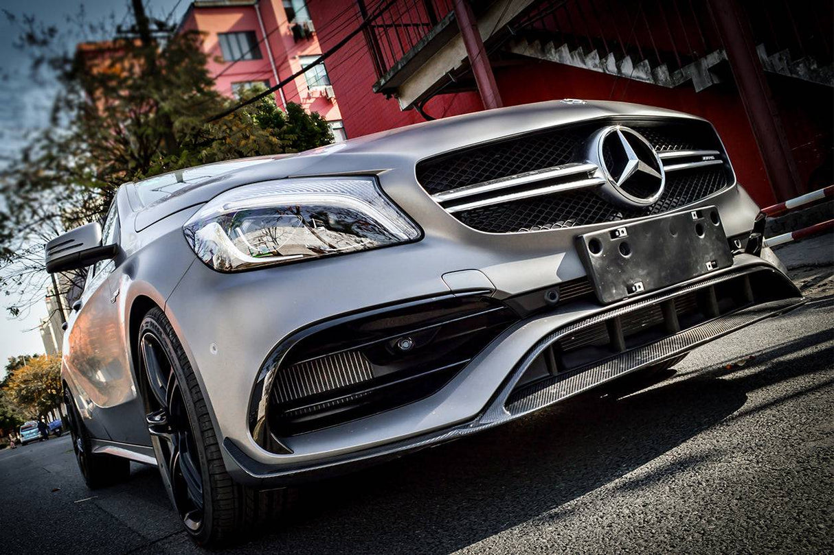 2016-2018 Mercedes Benz W176 A45 AMG BKSS Style Carbon Fiber Front Lip