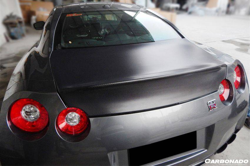 2008-2025 Nissan GTR R35 CBA DBA EBA AMS Style Carbon Fiber Trunk