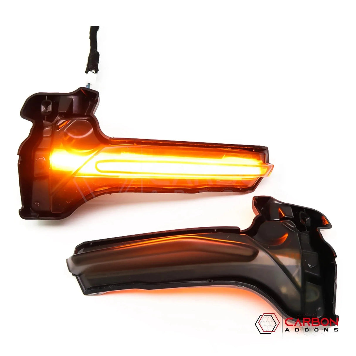C8 Corvette Smoked Sequential LED Mirror Cap Turn Signals | Plug-and-Play Upgrade (2020–2026)